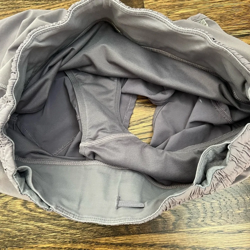 Lululemon purple/gray shorts w/ built in liner, size‎ 6